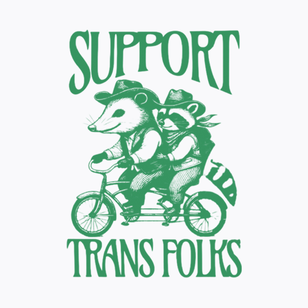 Support Trans Folks Washed T-Shirt