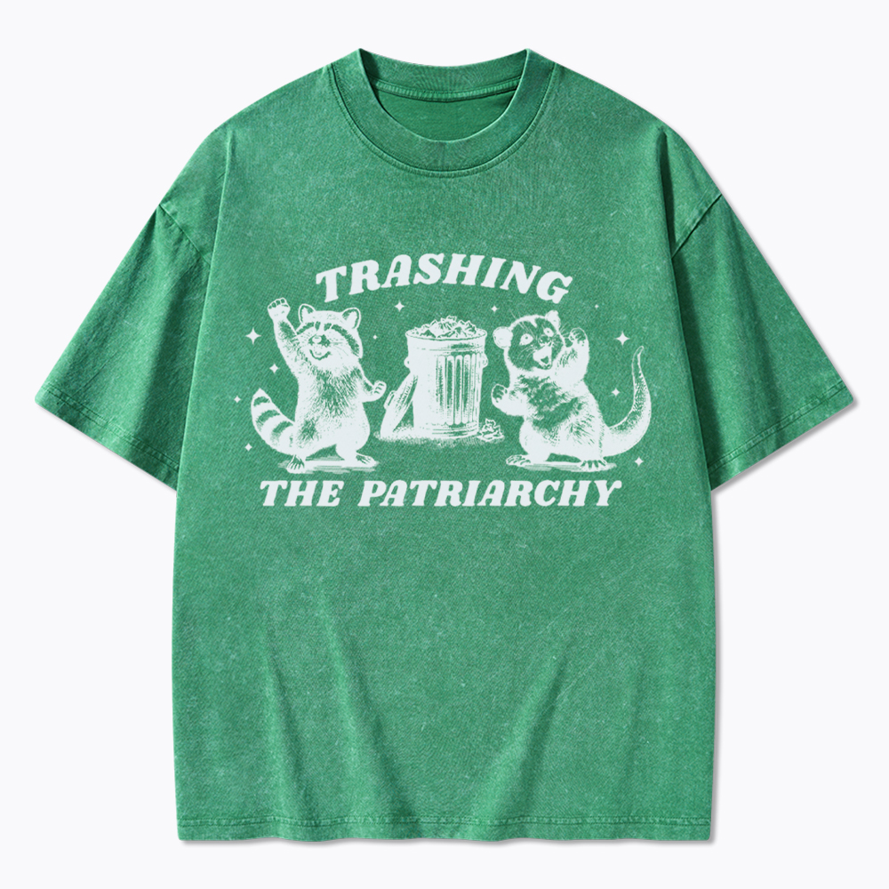 Trashing the Patriarchy Feminism Washed T-Shirt