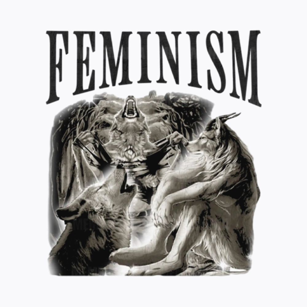 Funny Feminism Funny Feminis Washed T-Shirt