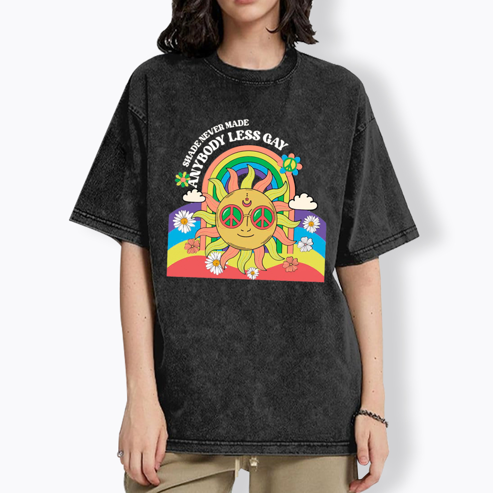 Shade Never Made Anybody Less Gay Washed T-Shirt