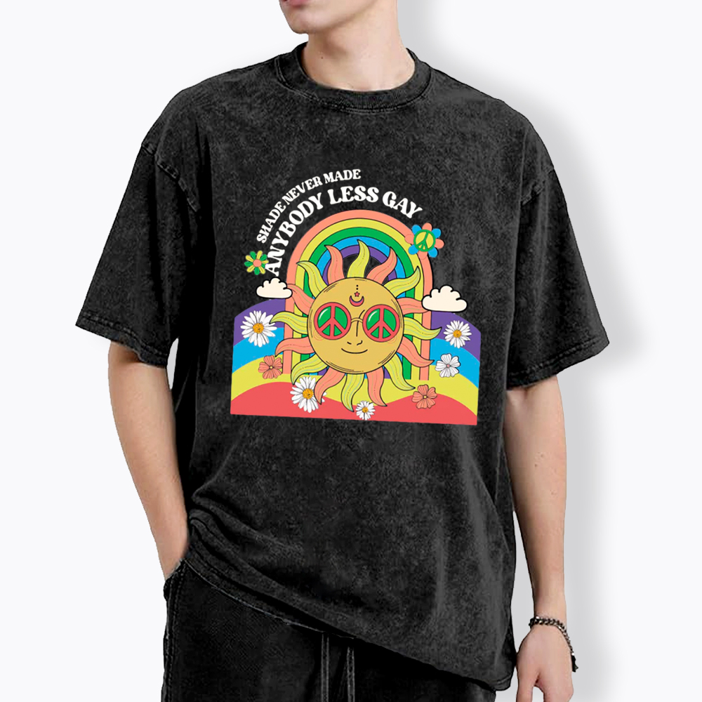Shade Never Made Anybody Less Gay Washed T-Shirt