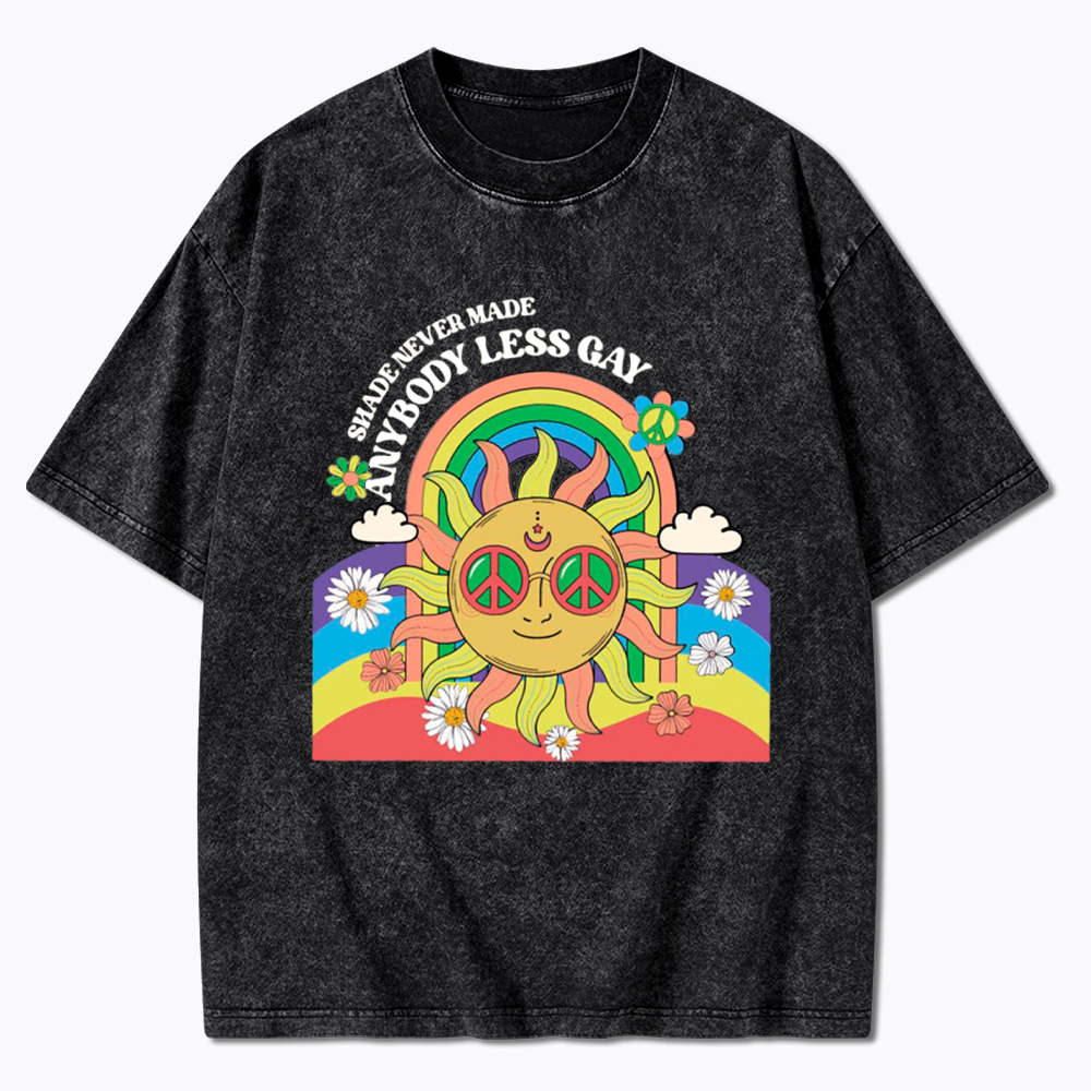 Shade Never Made Anybody Less Gay Washed T-Shirt