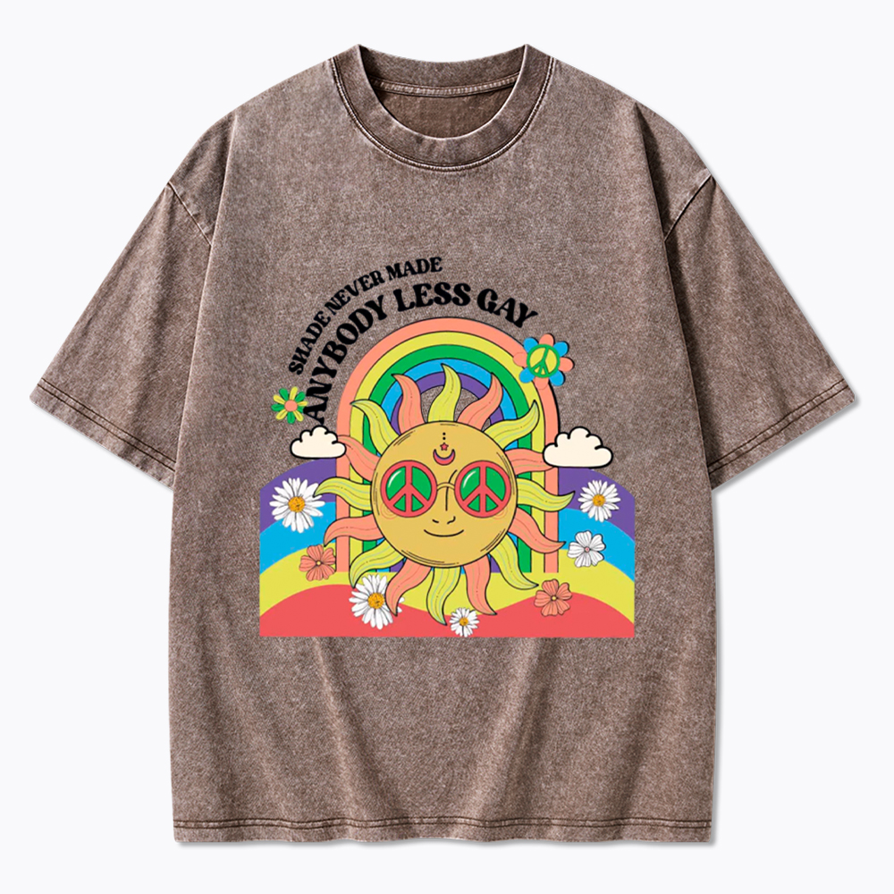 Shade Never Made Anybody Less Gay Washed T-Shirt