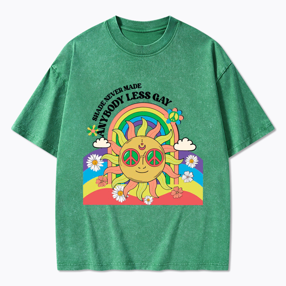 Shade Never Made Anybody Less Gay Washed T-Shirt