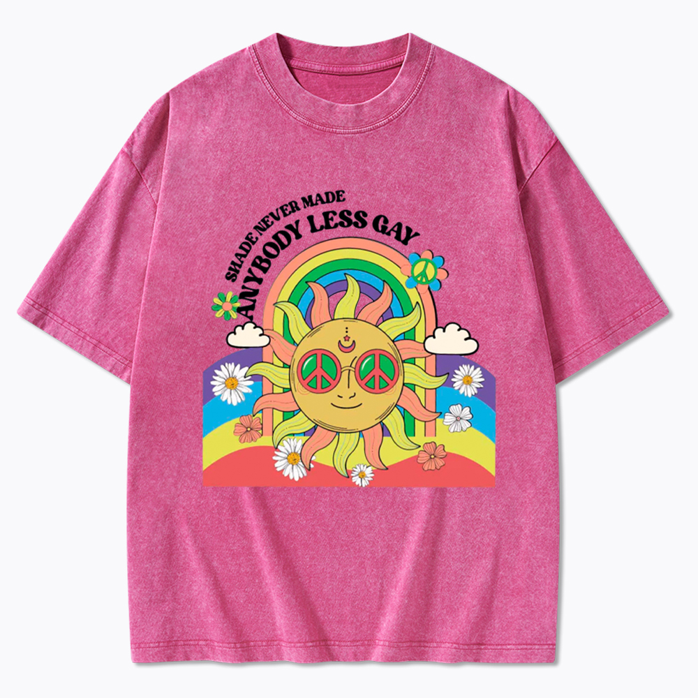 Shade Never Made Anybody Less Gay Washed T-Shirt