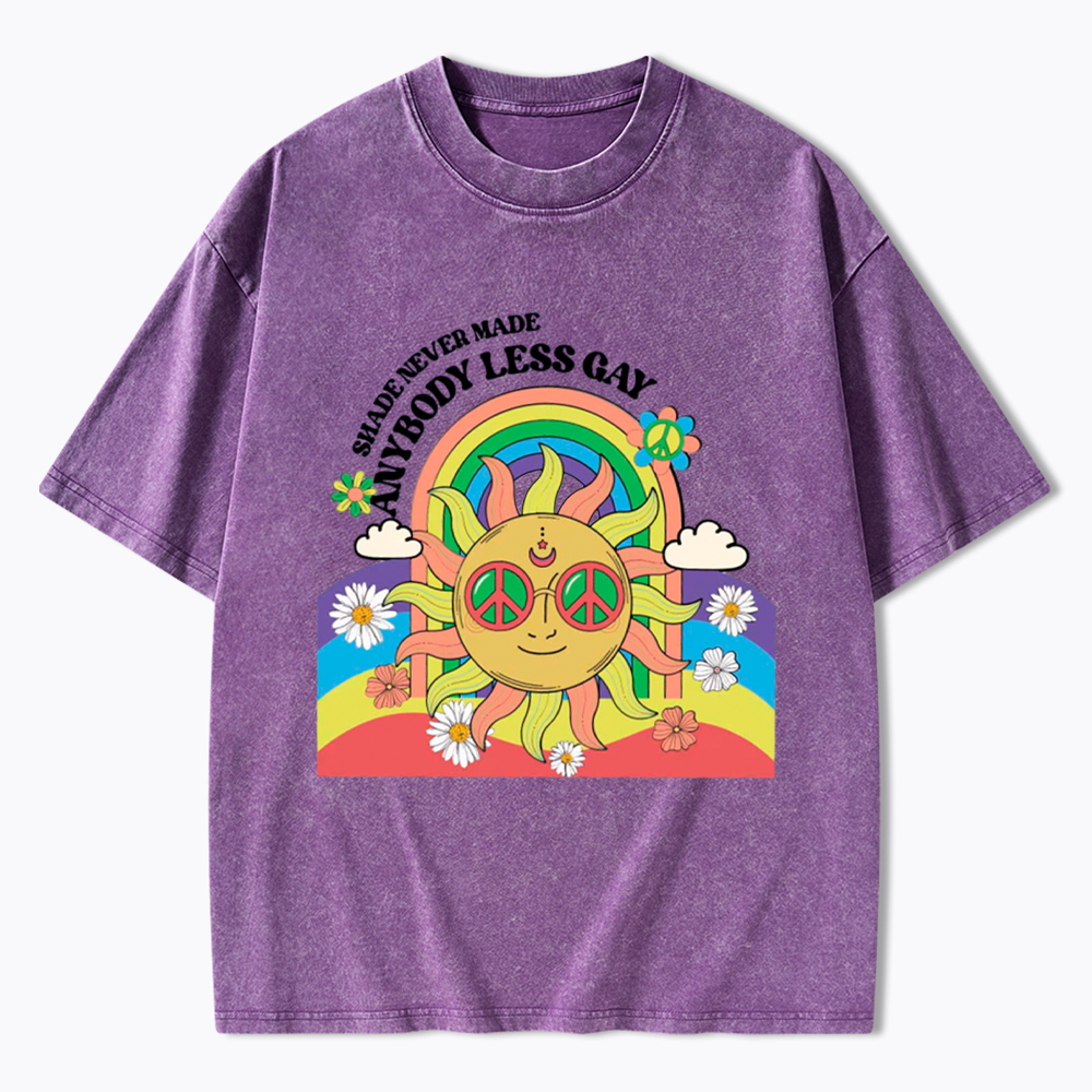 Shade Never Made Anybody Less Gay Washed T-Shirt
