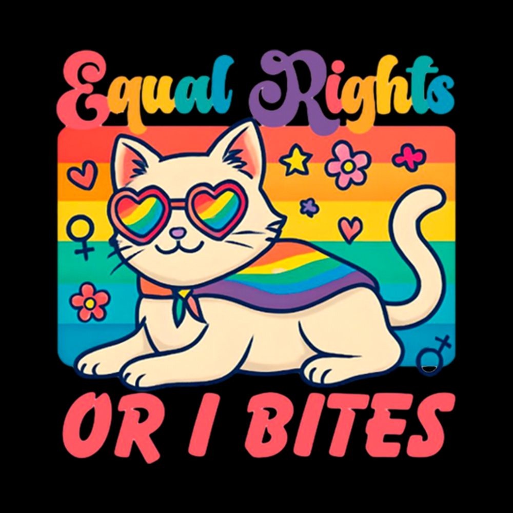 Equal Rights Or I Bites Washed T-Shirt
