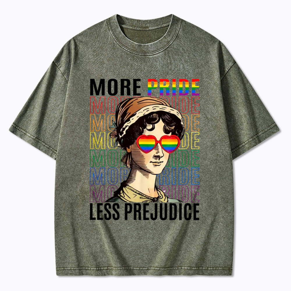 More Pride Less Prejudice Washed T-Shirt