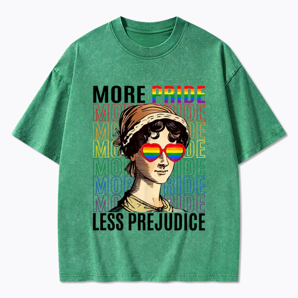 More Pride Less Prejudice Washed T-Shirt