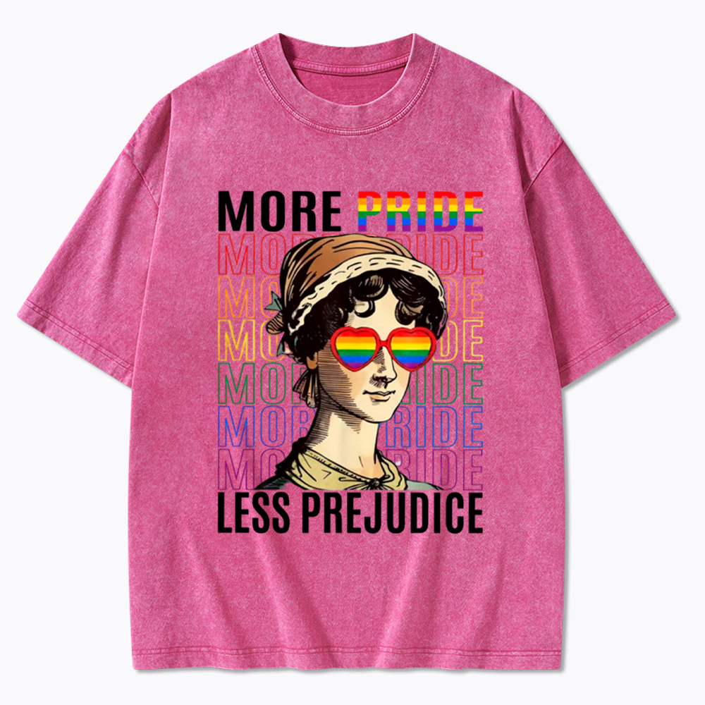 More Pride Less Prejudice Washed T-Shirt