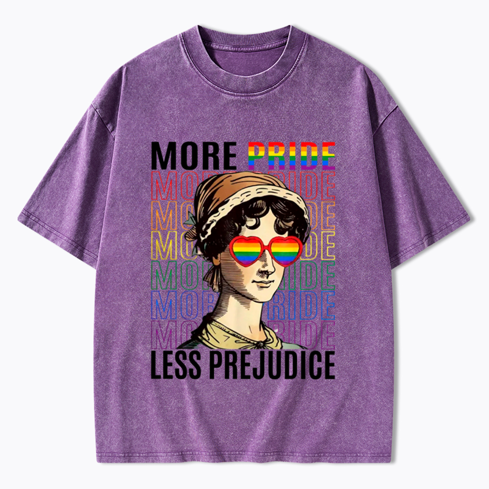 More Pride Less Prejudice Washed T-Shirt