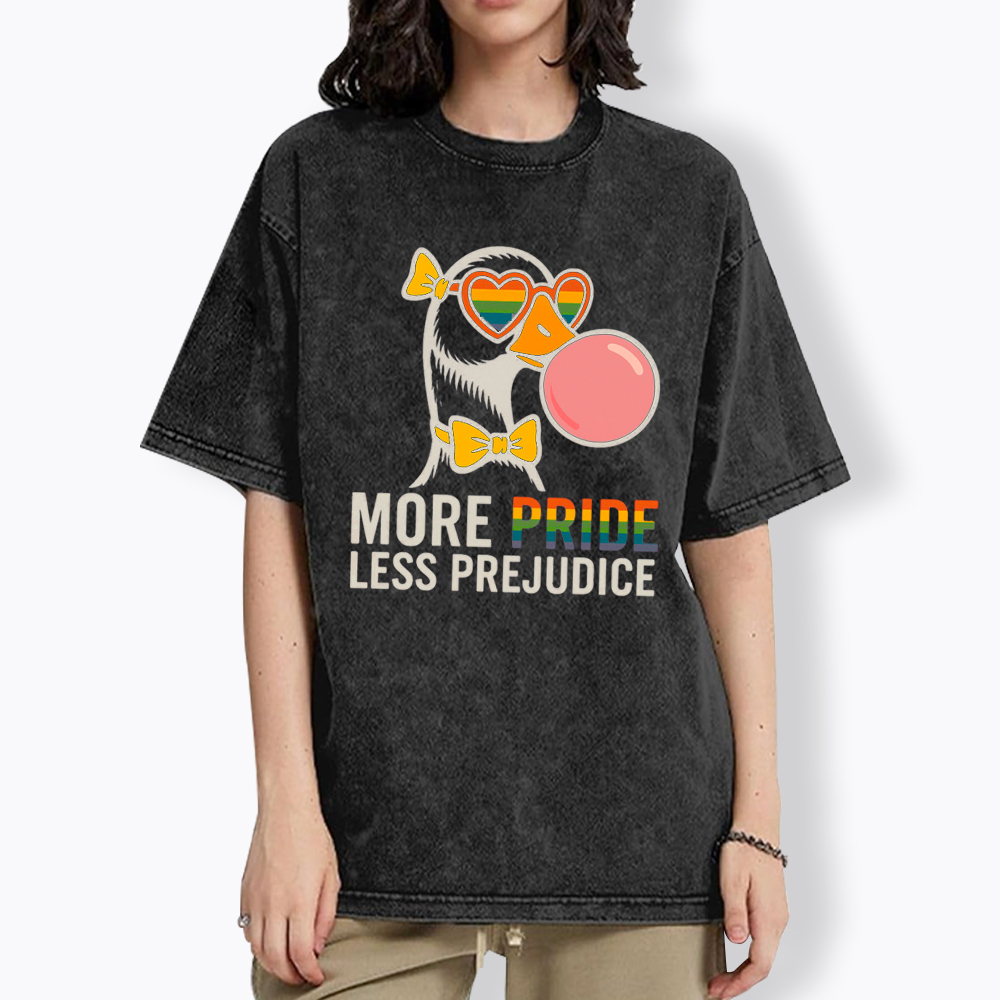 More Pride Less Prejudice Washed T-Shirt