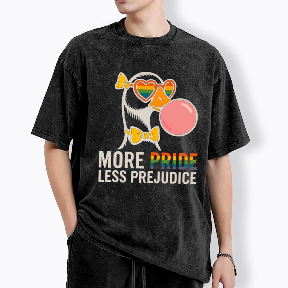 More Pride Less Prejudice Washed T-Shirt