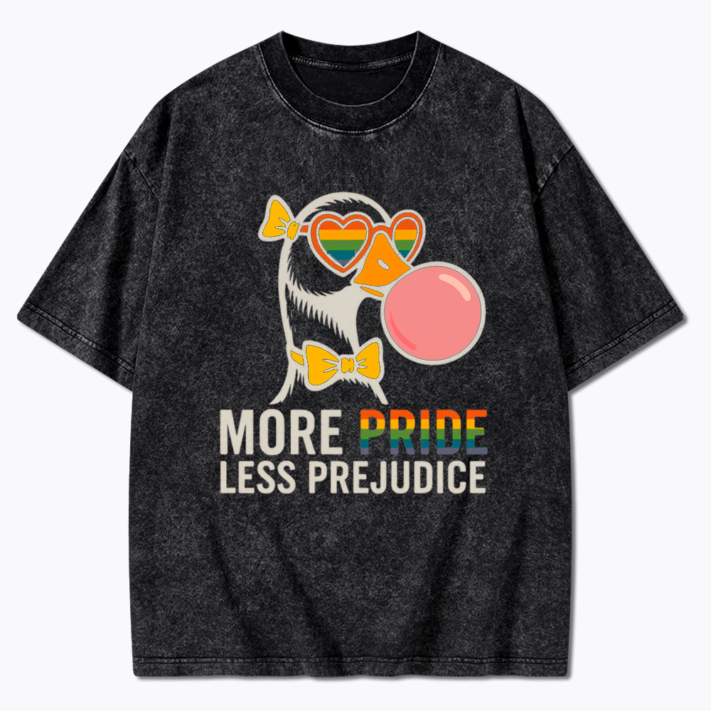More Pride Less Prejudice Washed T-Shirt