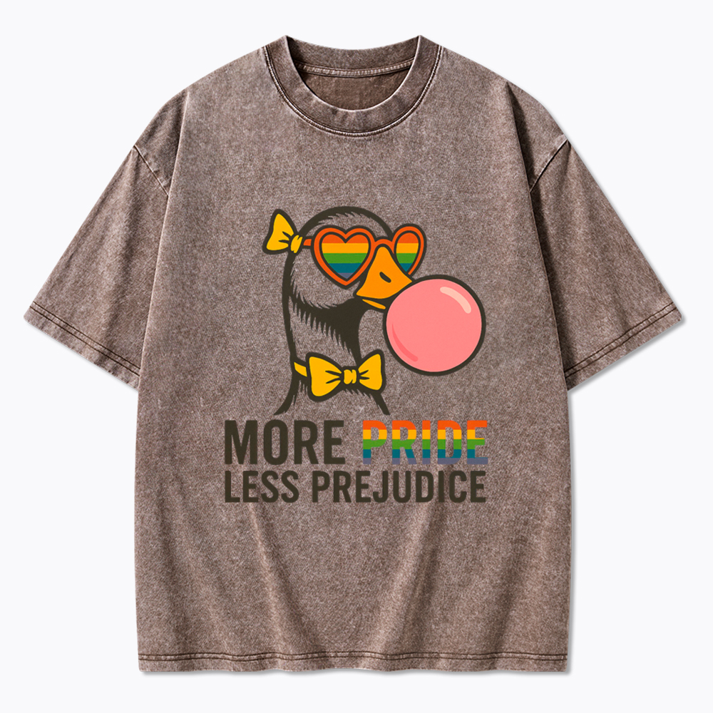 More Pride Less Prejudice Washed T-Shirt