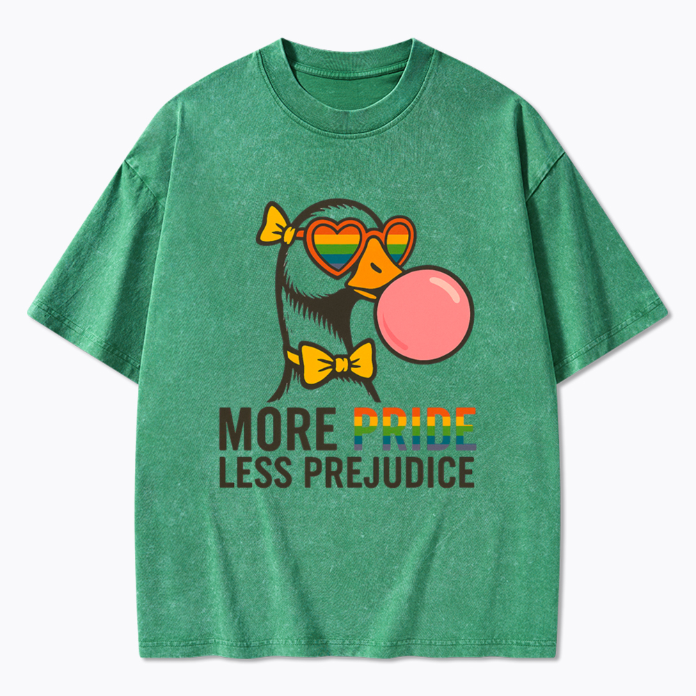 More Pride Less Prejudice Washed T-Shirt