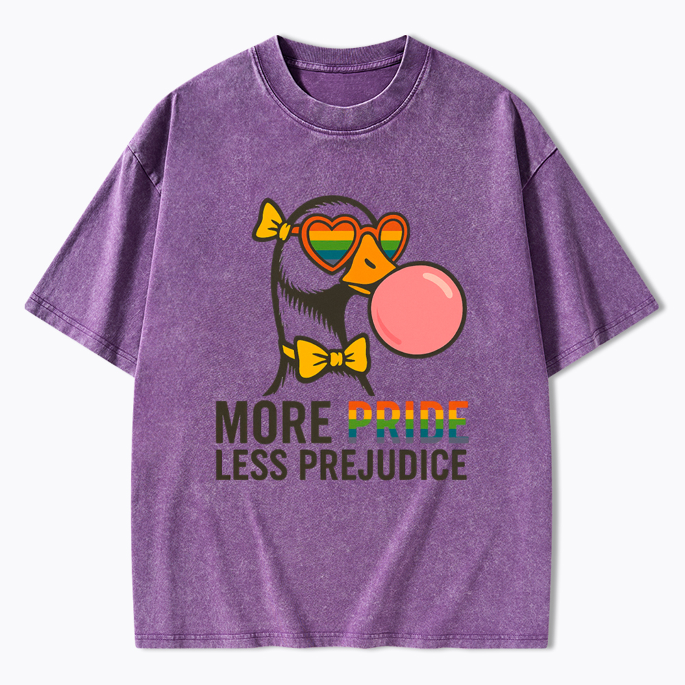 More Pride Less Prejudice Washed T-Shirt