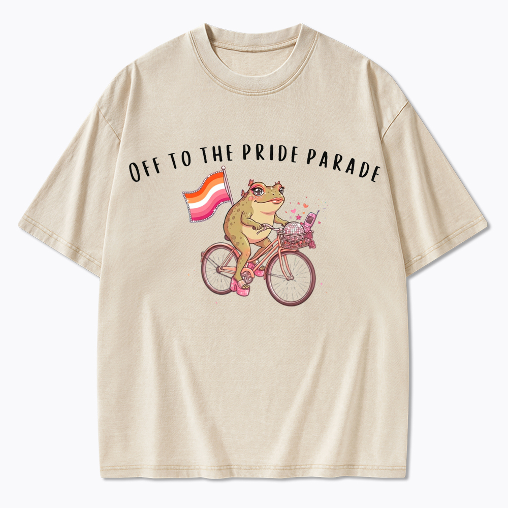 Off to the Pride Parade Washed T-Shirt