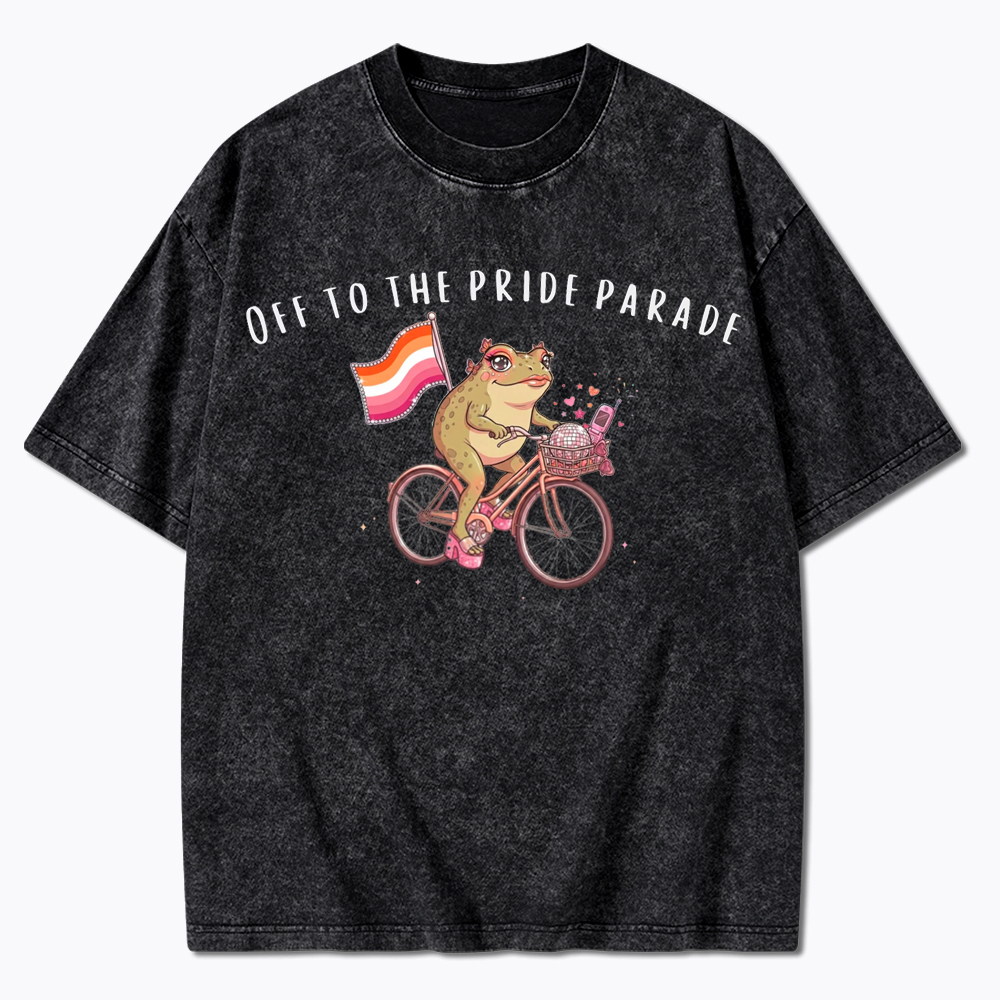 Off to the Pride Parade Washed T-Shirt