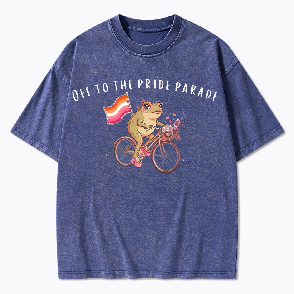 Off to the Pride Parade Washed T-Shirt