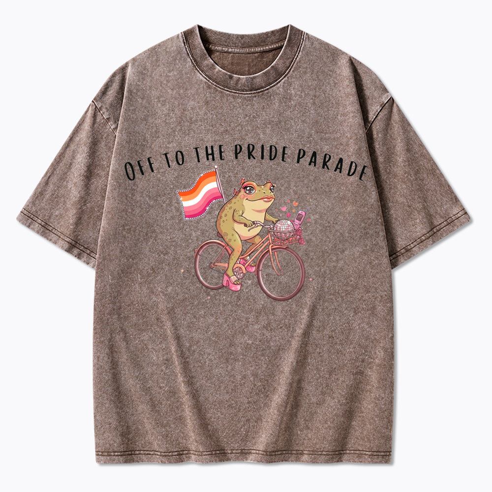 Off to the Pride Parade Washed T-Shirt