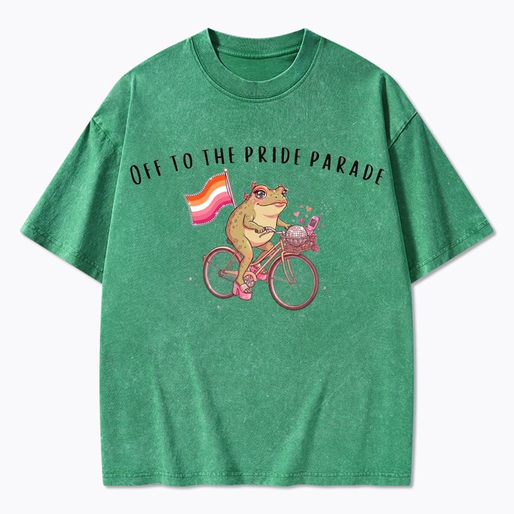 Off to the Pride Parade Washed T-Shirt