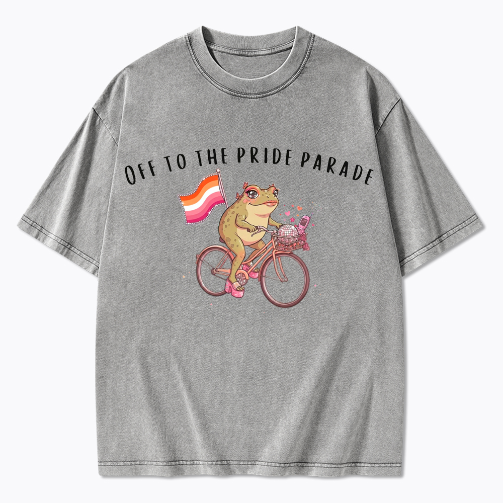 Off to the Pride Parade Washed T-Shirt