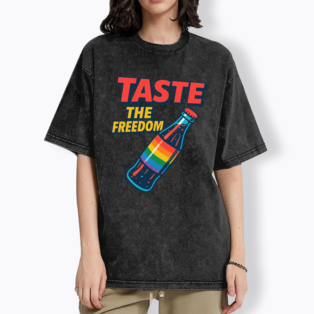 Taste The Freedom Pride Washed T-Shirt
