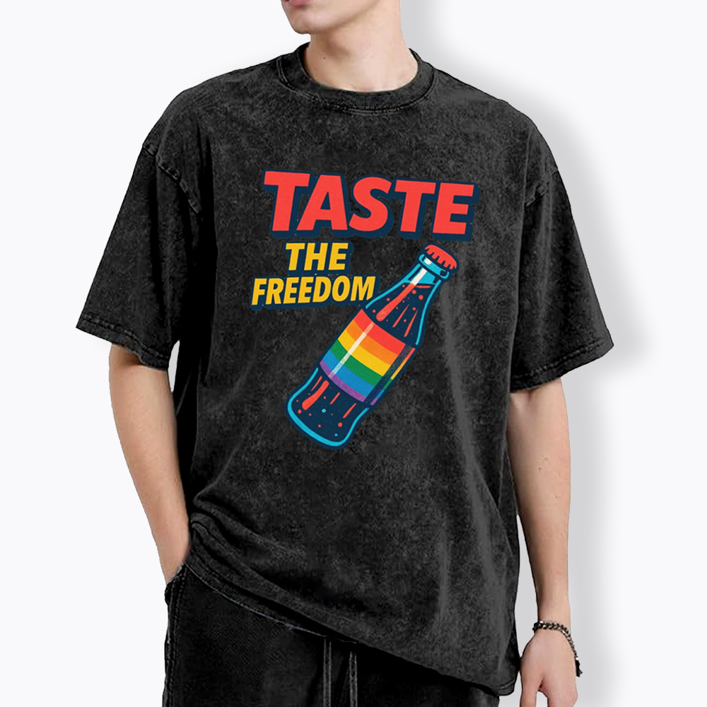 Taste The Freedom Pride Washed T-Shirt