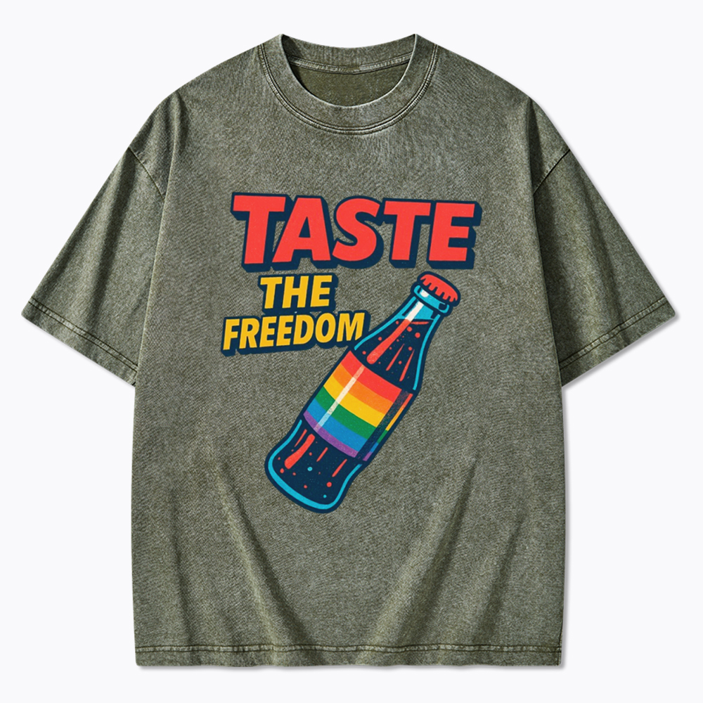 Taste The Freedom Pride Washed T-Shirt