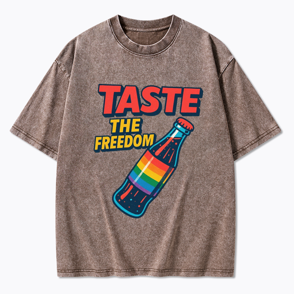Taste The Freedom Pride Washed T-Shirt
