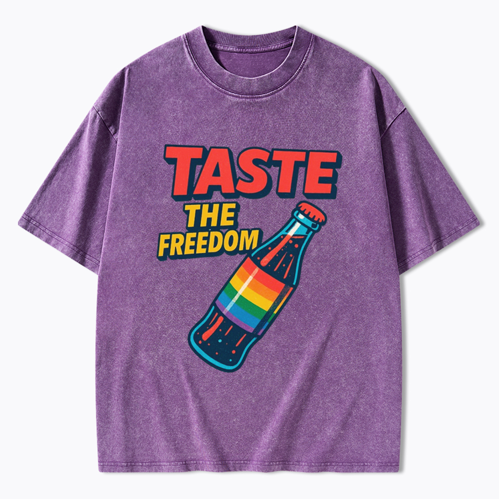 Taste The Freedom Pride Washed T-Shirt