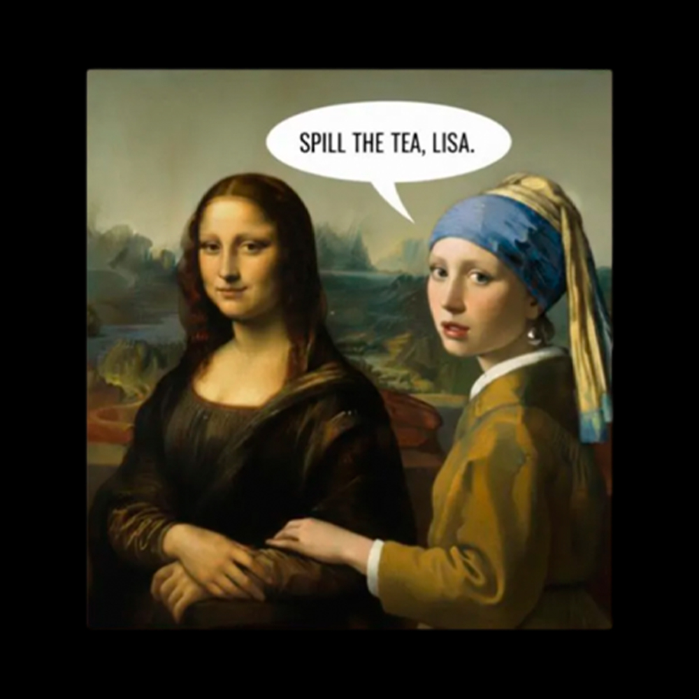 Subtle Lesbian Pride Art History Washed T-Shirt