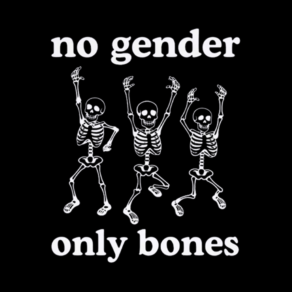 No Gender Only Bones Washed T-Shirt