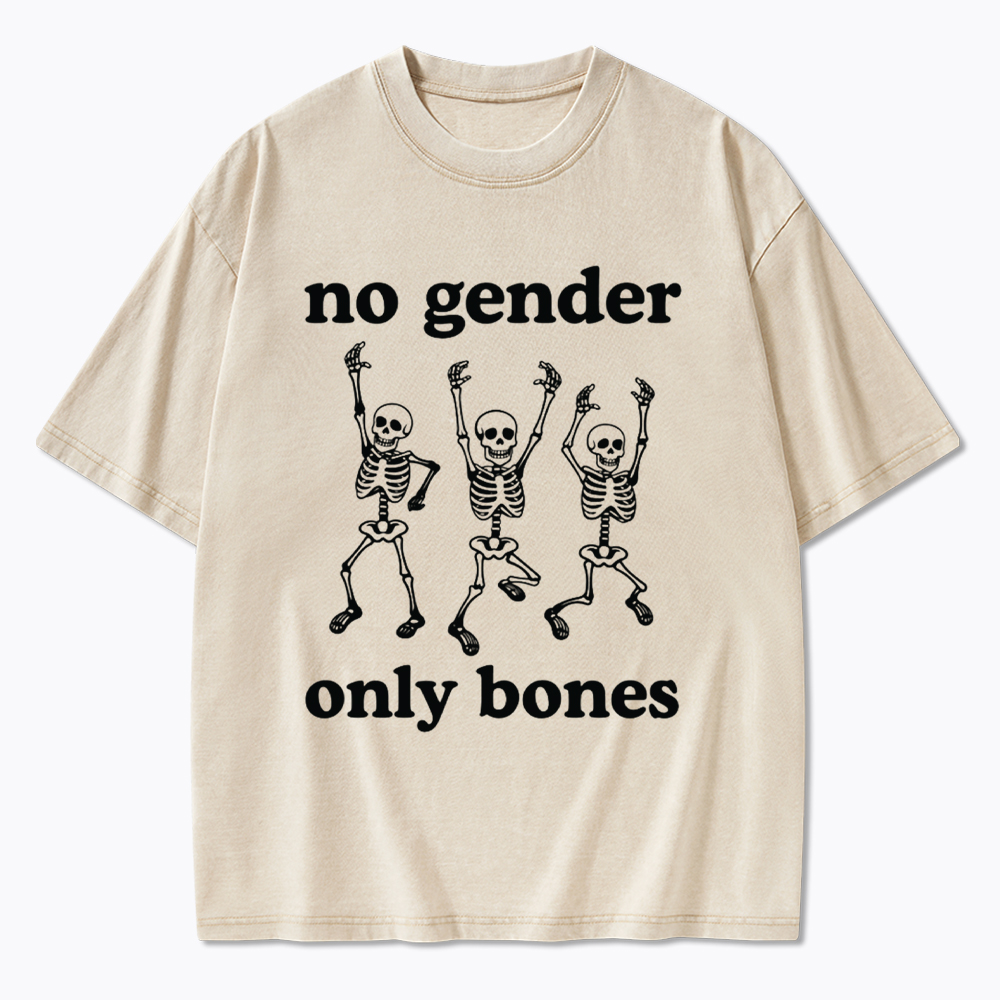 No Gender Only Bones Washed T-Shirt
