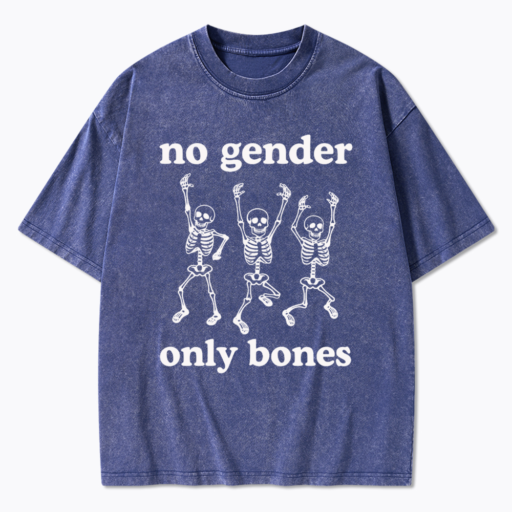 No Gender Only Bones Washed T-Shirt