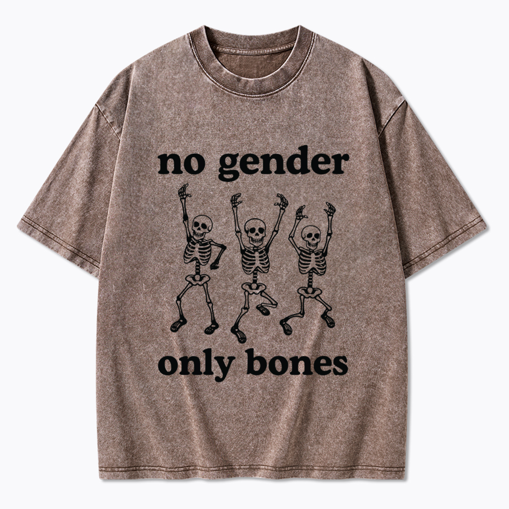 No Gender Only Bones Washed T-Shirt