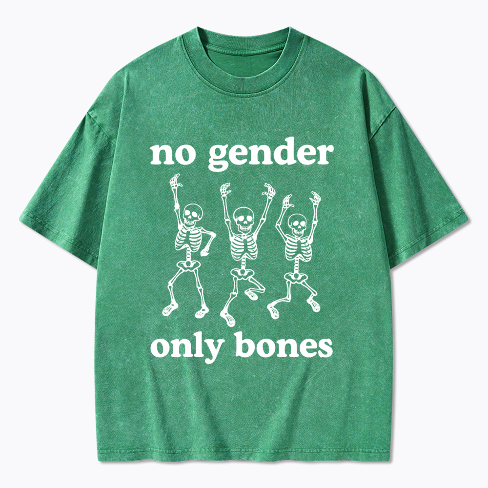 No Gender Only Bones Washed T-Shirt