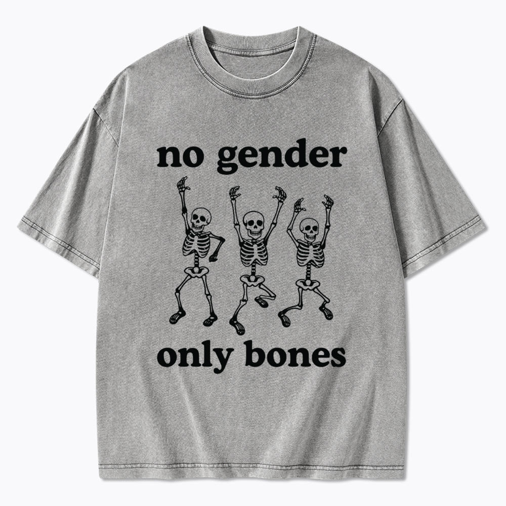 No Gender Only Bones Washed T-Shirt