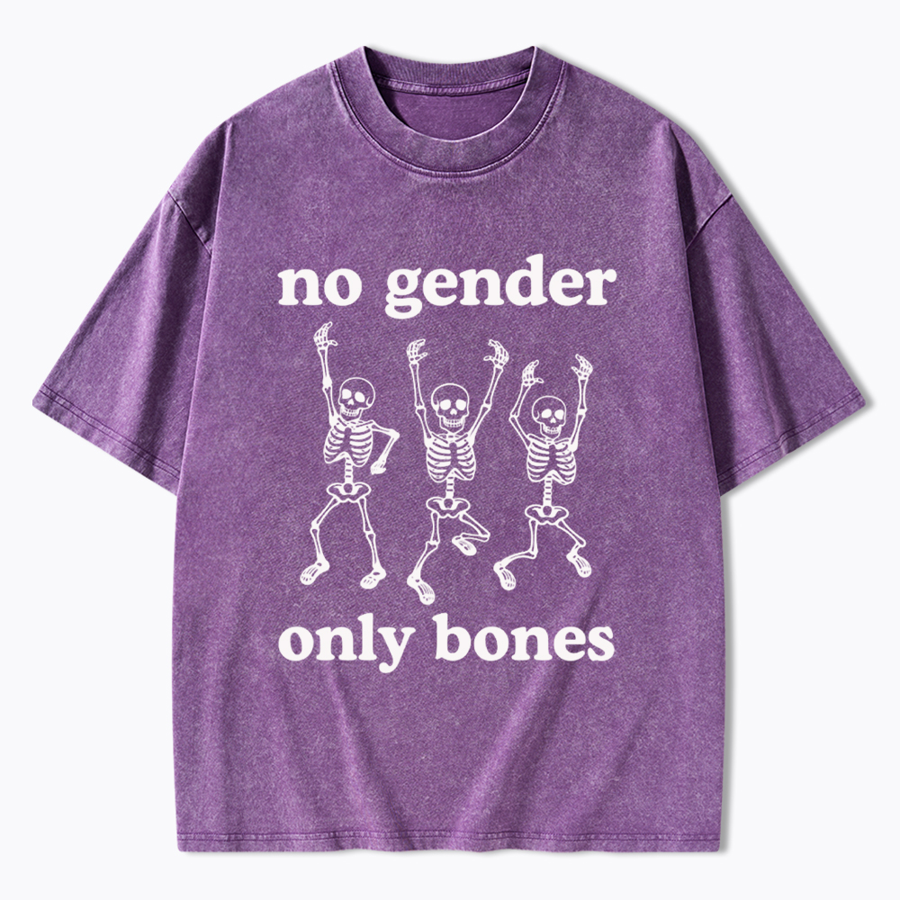 No Gender Only Bones Washed T-Shirt