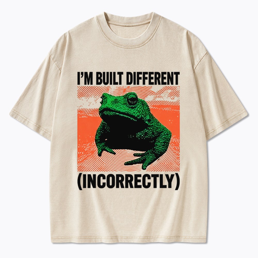 I'm Built Differently Incorrectly Washed T-Shirt