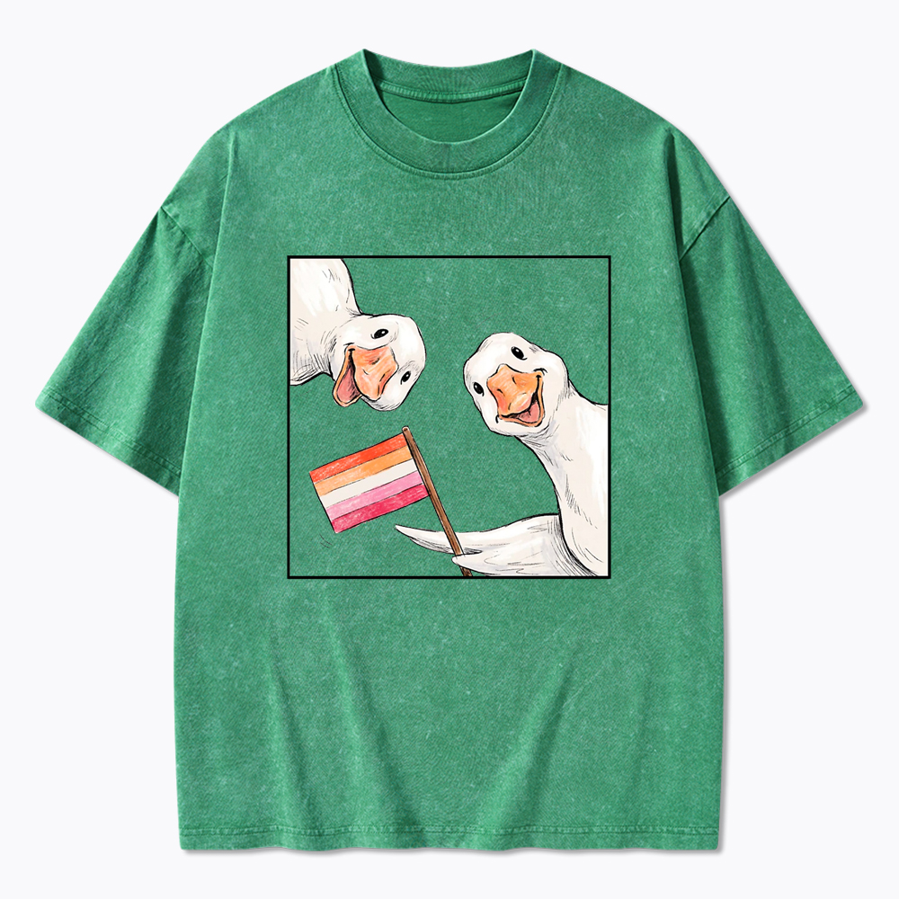 Silly Goose Couple Washed T-Shirt