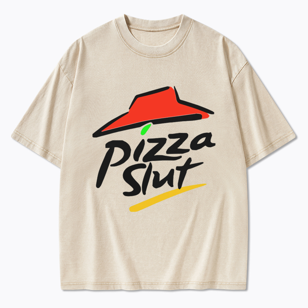 Pizza slut Washed T-Shirt