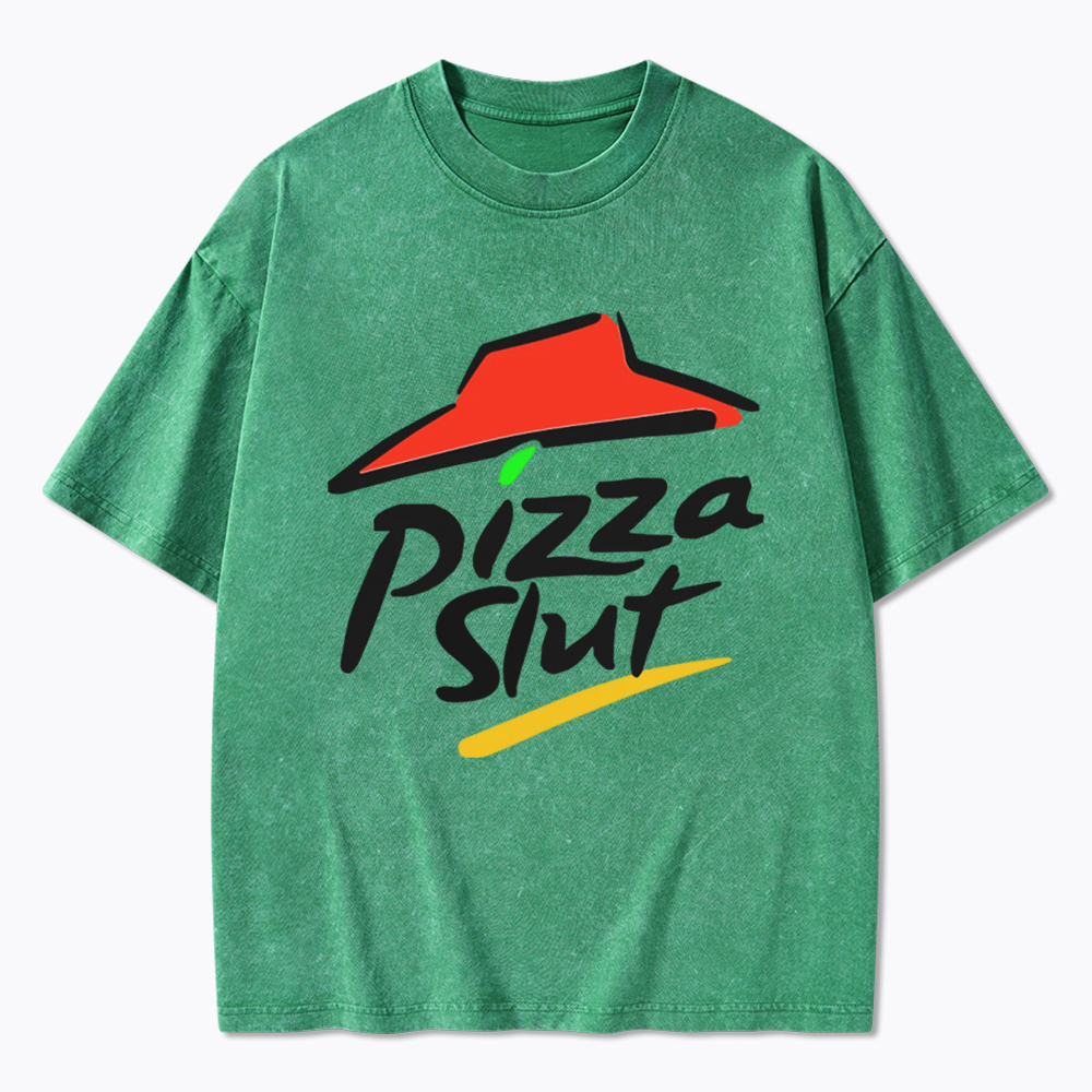 Pizza slut Washed T-Shirt