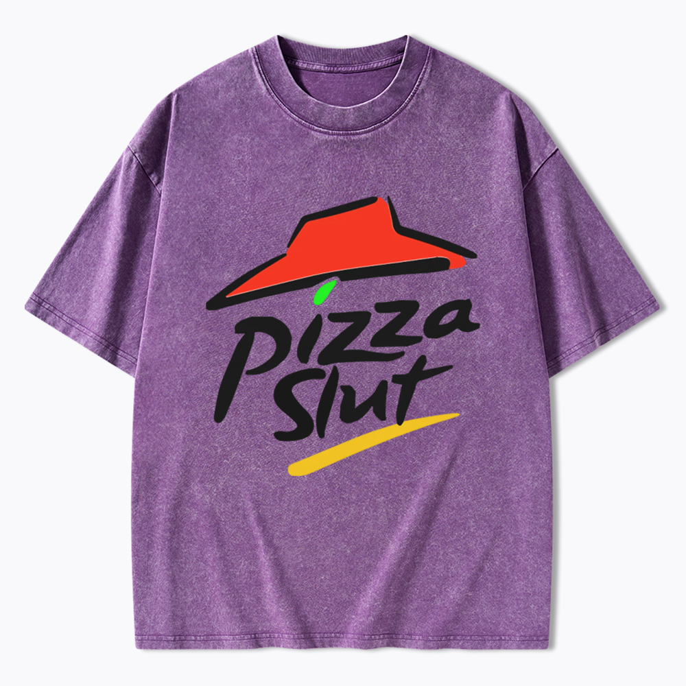 Pizza slut Washed T-Shirt