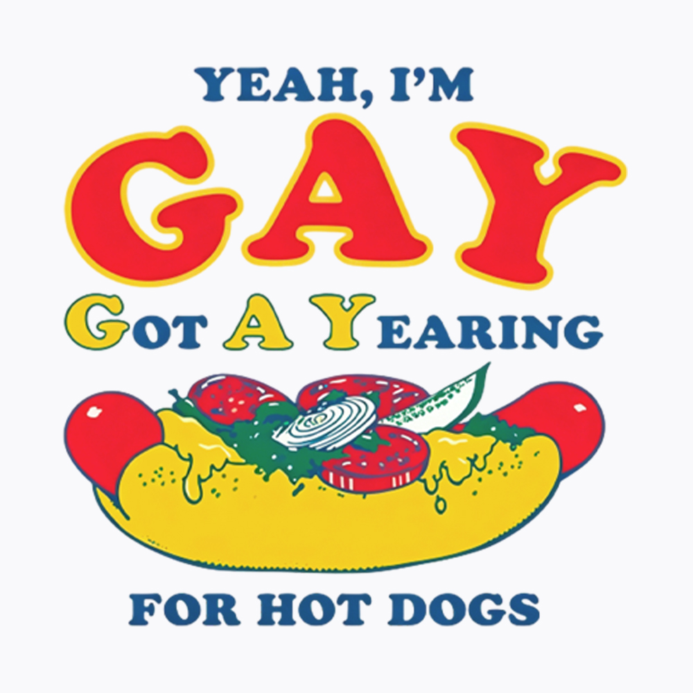 Hot Dog Yearning Washed T-Shirt