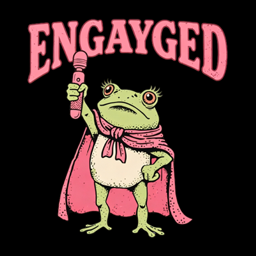 Engaged Gay Washed T-Shirt