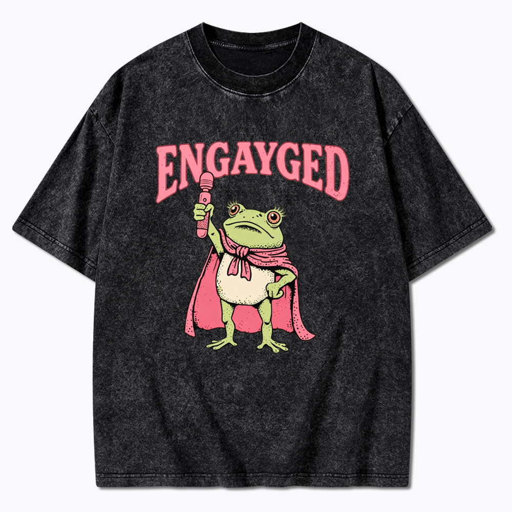 Engaged Gay Washed T-Shirt