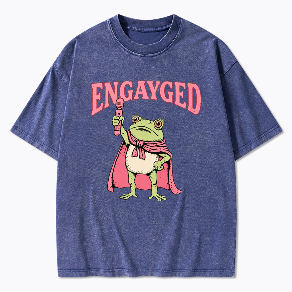 Engaged Gay Washed T-Shirt