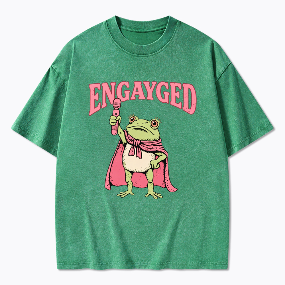 Engaged Gay Washed T-Shirt